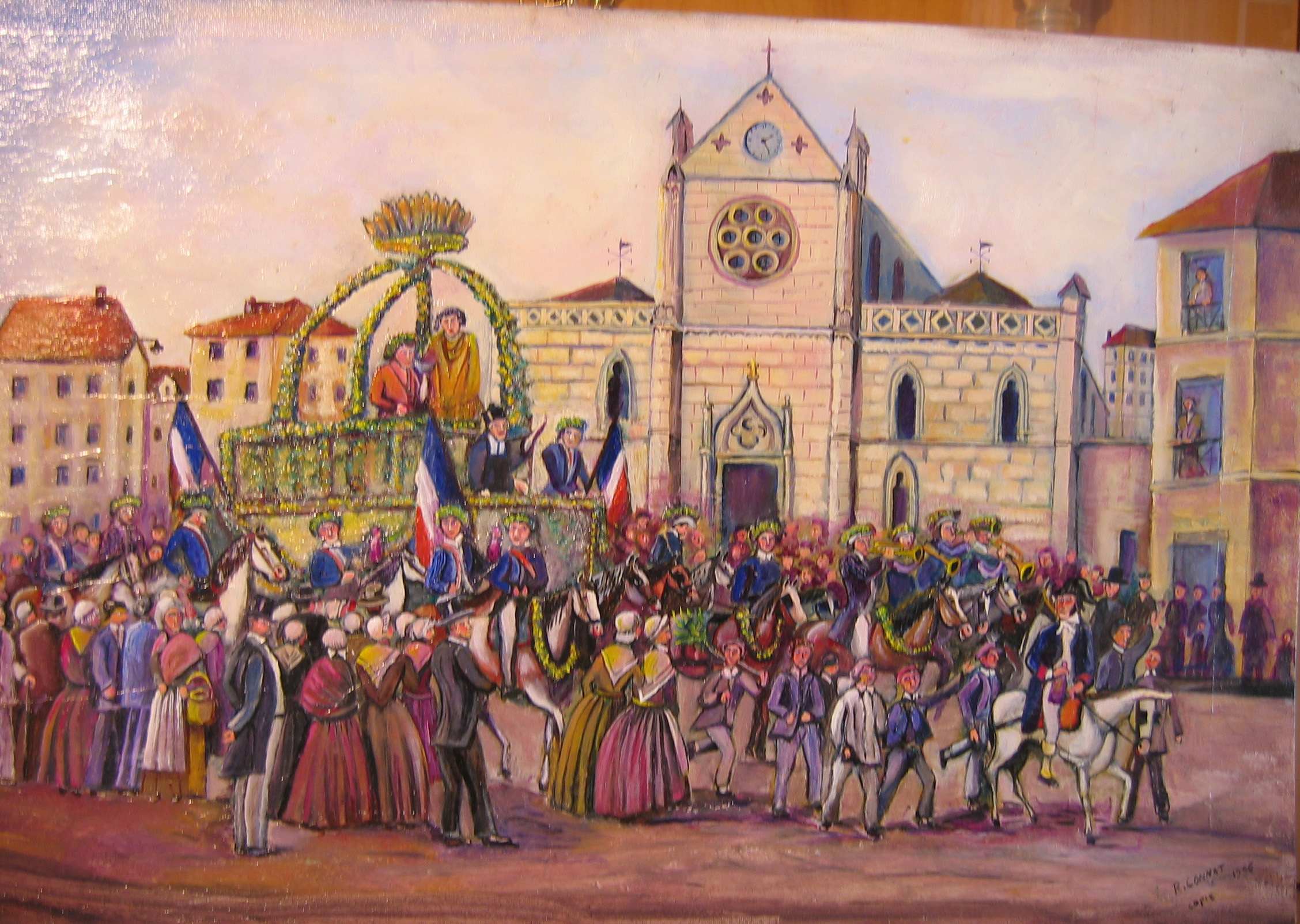 Fête de la Saint-Vincent à Montreuil (93) vers 1880. Copie d'un auteur anonyme.